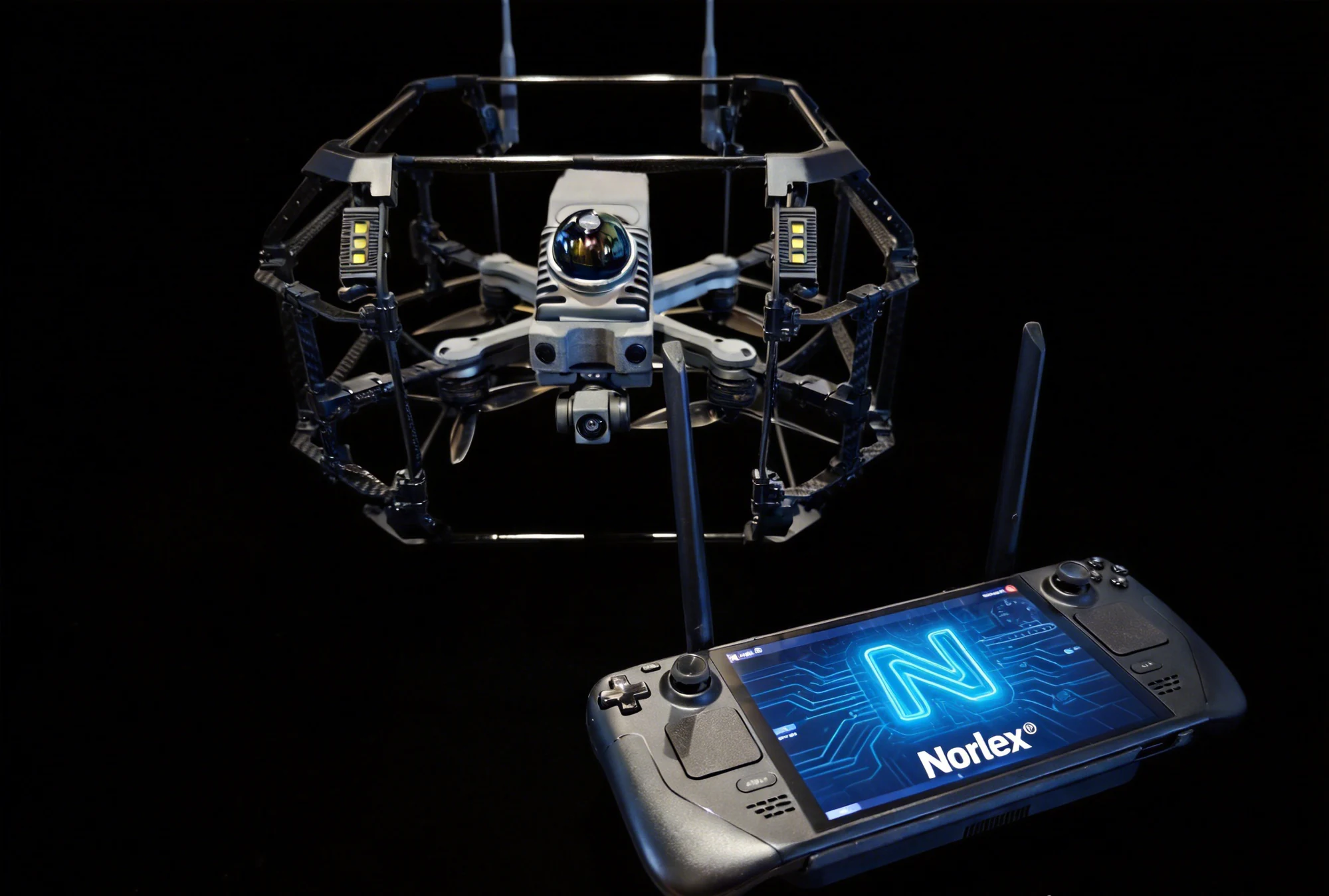 维度 D-vortex I 型无人机与 Norlex 地面控制终端实拍